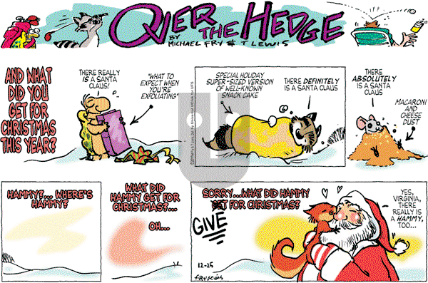Over the Hedge on Sunday December 25, 2011 Comic Strip