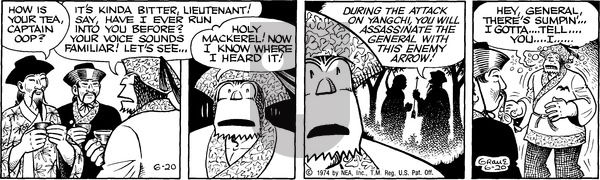 Alley Oop on Thursday June 20, 1974 Comic Strip