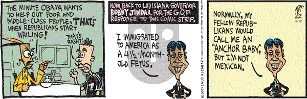 La Cucaracha on Thursday March 12, 2009 Comic Strip