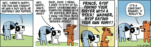 Pooch Cafe on Monday March 18, 2019 Comic Strip