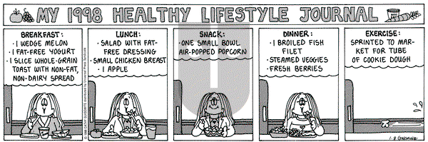 Cathy Classics on Saturday September 19, 1998 Comic Strip