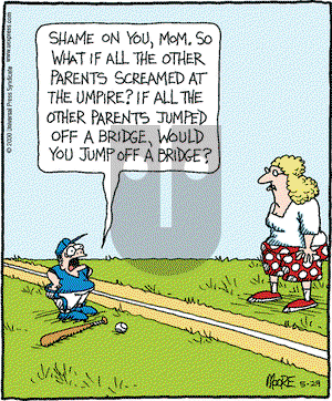 In the Bleachers on Monday May 29, 2000 Comic Strip