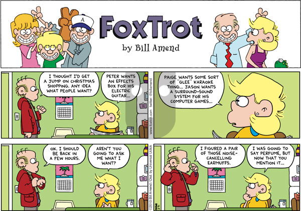 FoxTrot - Sunday December 5, 2010 Comic Strip