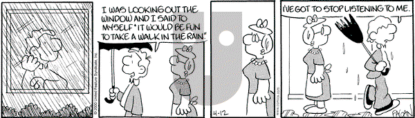 Drabble on Wednesday April 12, 2000 Comic Strip