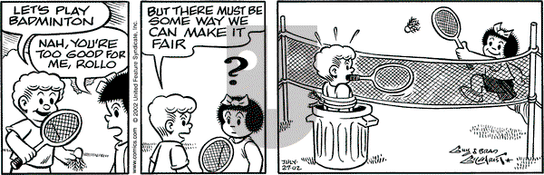 Nancy on Saturday July 27, 2002 Comic Strip