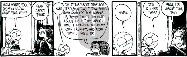 The Buckets on Monday January 8, 2007 Comic Strip