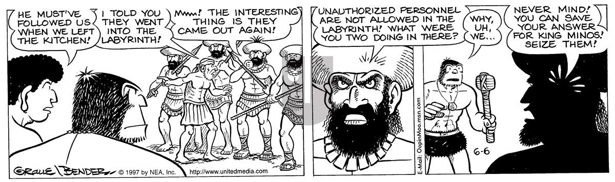 Alley Oop - Friday June 6, 1997 Comic Strip