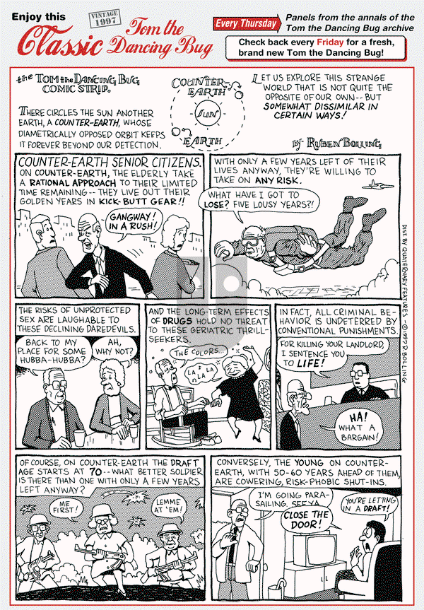 Tom the Dancing Bug on Thursday July 27, 2017 Comic Strip