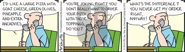 The Born Loser on Friday August 8, 2014 Comic Strip