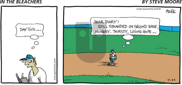 In the Bleachers on Sunday April 22, 2007 Comic Strip