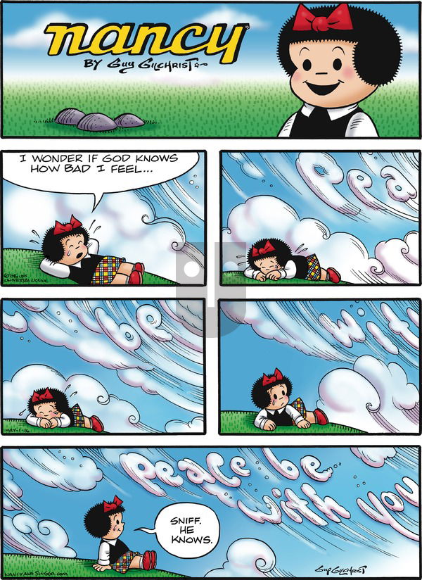 Nancy on Sunday May 1, 2016 Comic Strip