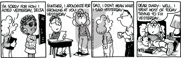 Luann on Wednesday March 2, 1988 Comic Strip