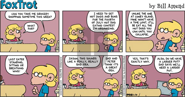 FoxTrot on Sunday June 30, 2019 Comic Strip