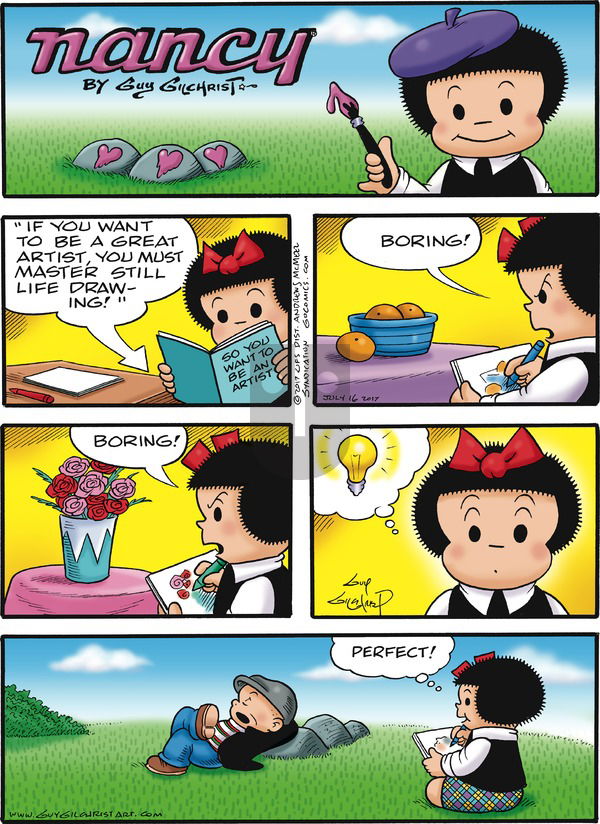 Nancy on Sunday July 16, 2017 Comic Strip
