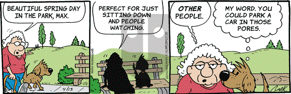 Lola on Friday April 13, 2018 Comic Strip