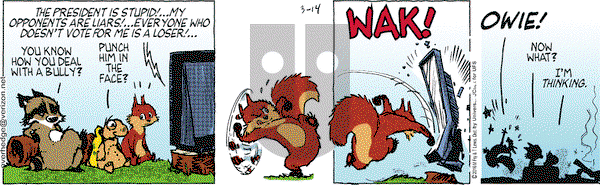 Over the Hedge on Monday March 14, 2016 Comic Strip