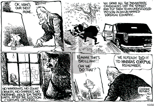 Pat Oliphant on Monday October 30, 2006 Comic Strip