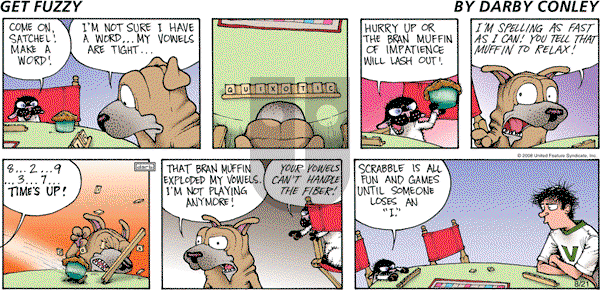 Get Fuzzy on Sunday August 21, 2011 Comic Strip