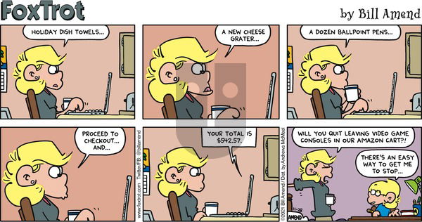 FoxTrot - Sunday November 28, 2021 Comic Strip