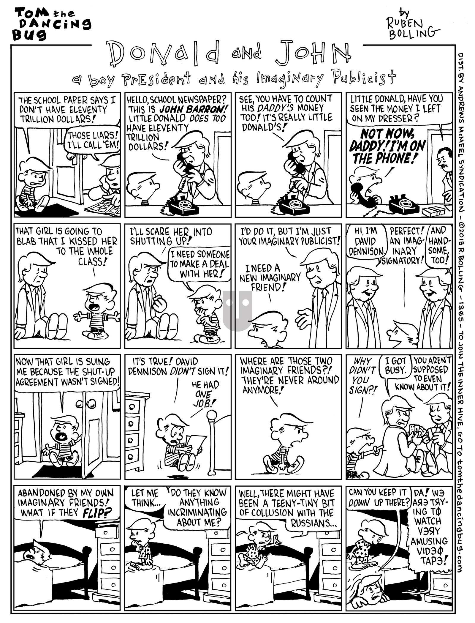 Tom the Dancing Bug - Monday April 23, 2018 Comic Strip