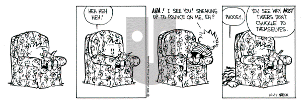 Calvin and Hobbes on Tuesday October 24, 1989 Comic Strip