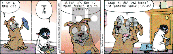 Get Fuzzy on Tuesday December 25, 2012 Comic Strip