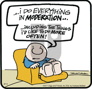 Ziggy on Monday August 14, 2017 Comic Strip