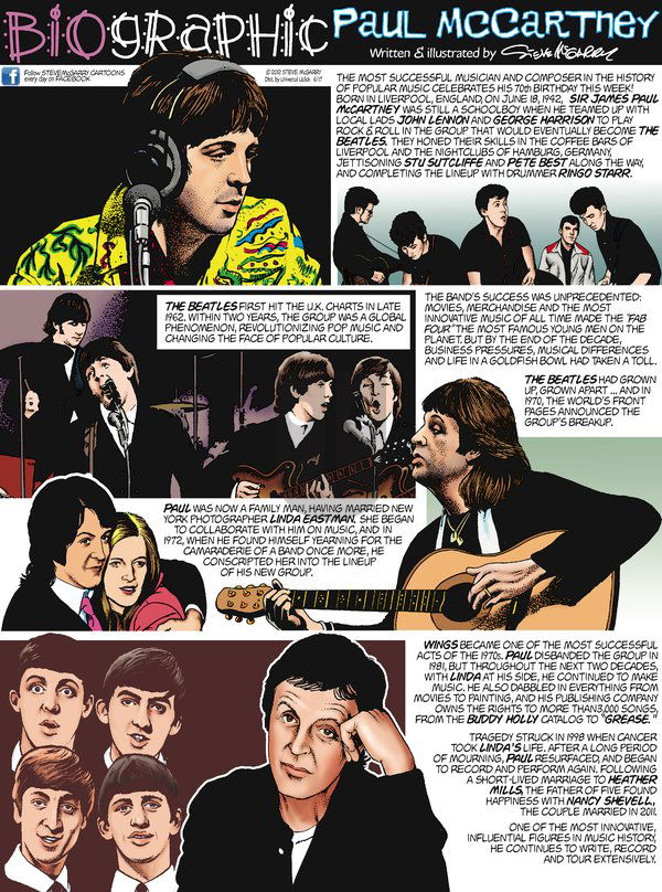 Biographic on Sunday June 17, 2012 Comic Strip