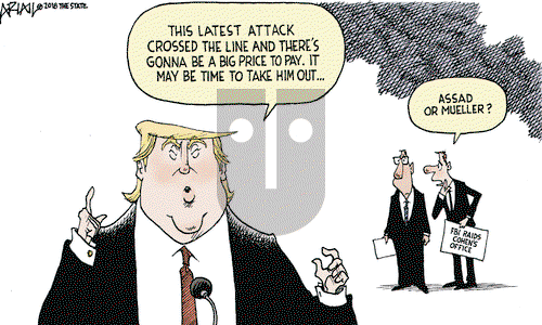 Robert Ariail on Tuesday April 10, 2018 Comic Strip