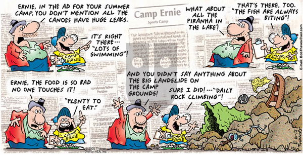 Frank and Ernest on Sunday June 12, 2005 Comic Strip