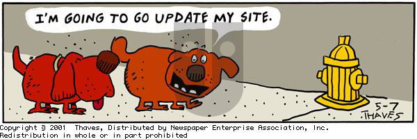 Frank and Ernest on Monday May 7, 2001 Comic Strip