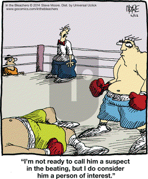 In the Bleachers on Saturday February 22, 2014 Comic Strip