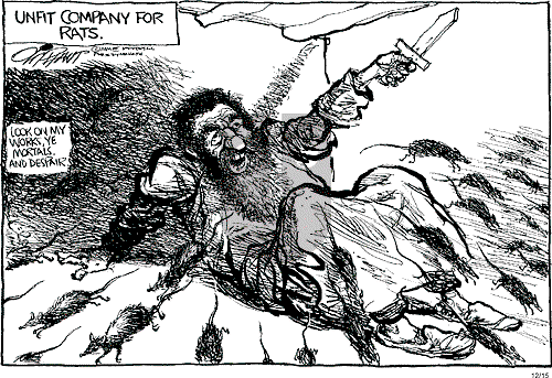 Pat Oliphant on Monday December 15, 2003 Comic Strip