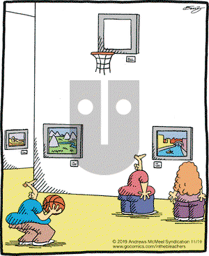 In the Bleachers on Tuesday November 19, 2019 Comic Strip