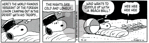 Peanuts on Friday September 21, 1990 Comic Strip