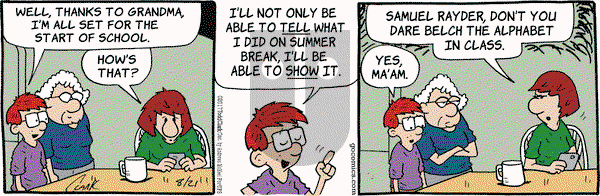 Lola on Monday August 21, 2017 Comic Strip