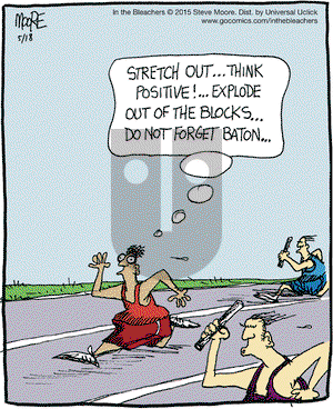 In the Bleachers on Monday May 18, 2015 Comic Strip