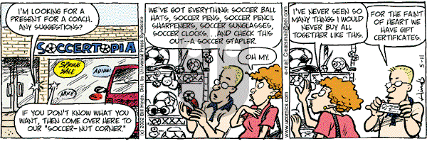 Cleats - Saturday May 11, 2002 Comic Strip