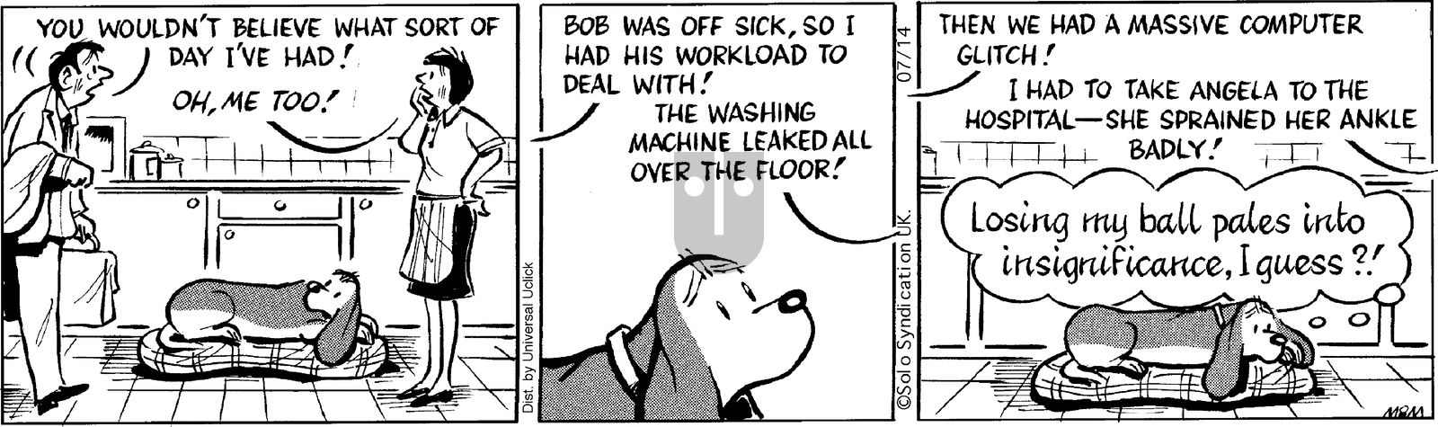 Fred Basset on Monday July 14, 2014 Comic Strip