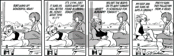 Doonesbury on Monday January 21, 1985 Comic Strip