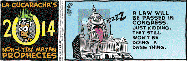 La Cucaracha on Thursday January 9, 2014 Comic Strip
