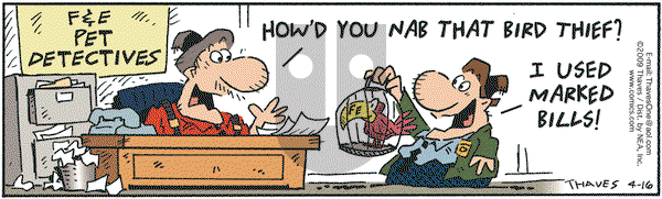 Frank and Ernest on Thursday April 16, 2009 Comic Strip