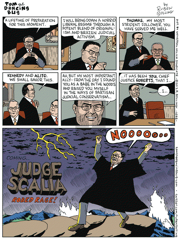 Tom the Dancing Bug on Friday July 6, 2012 Comic Strip