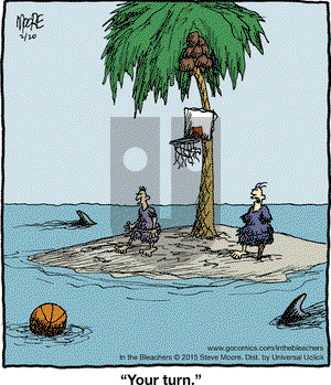 In the Bleachers on Friday February 20, 2015 Comic Strip