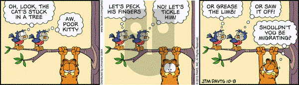 Garfield on Tuesday October 8, 2013 Comic Strip