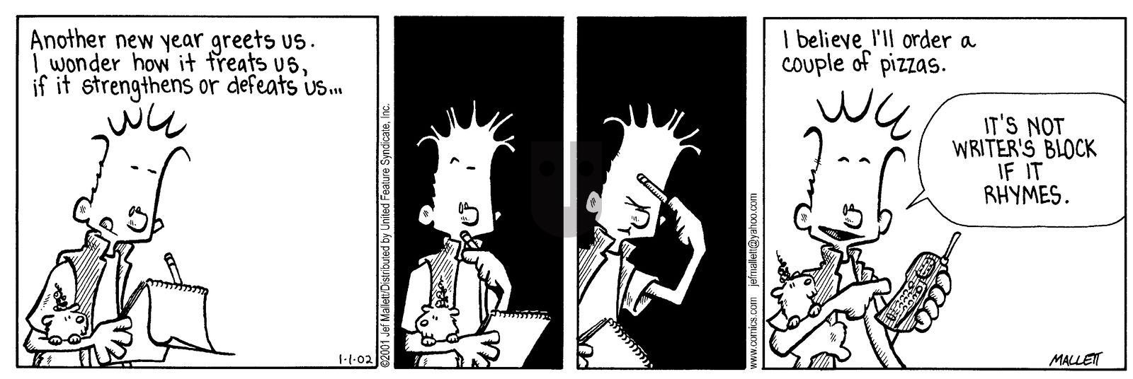 Frazz - Tuesday January 1, 2002 Comic Strip