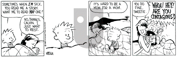 Calvin and Hobbes on Thursday November 6, 1986 Comic Strip