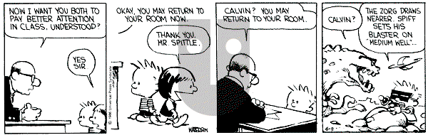 Calvin and Hobbes - Saturday June 8, 1991 Comic Strip