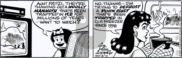 Nancy on Tuesday November 6, 2001 Comic Strip