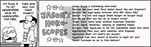 FoxTrot on Thursday September 29, 2005 Comic Strip